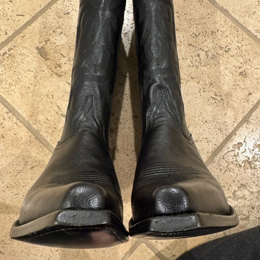 Shyanne Black Leather Western Boots - Picture 6 of 11